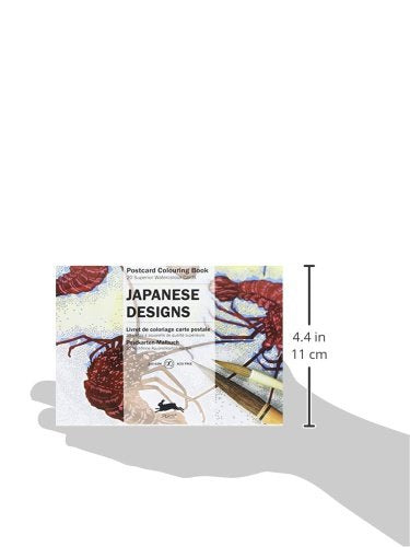 PEPIN Postcard Colouring Book Japanese Designs