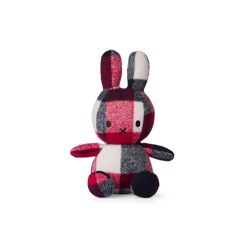 MIFFY Sitting 23cm Check Red/Blue Default Title