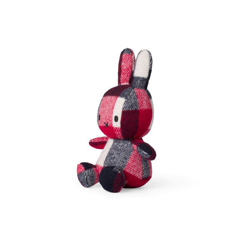 MIFFY Sitting 23cm Check Red/Blue Default Title