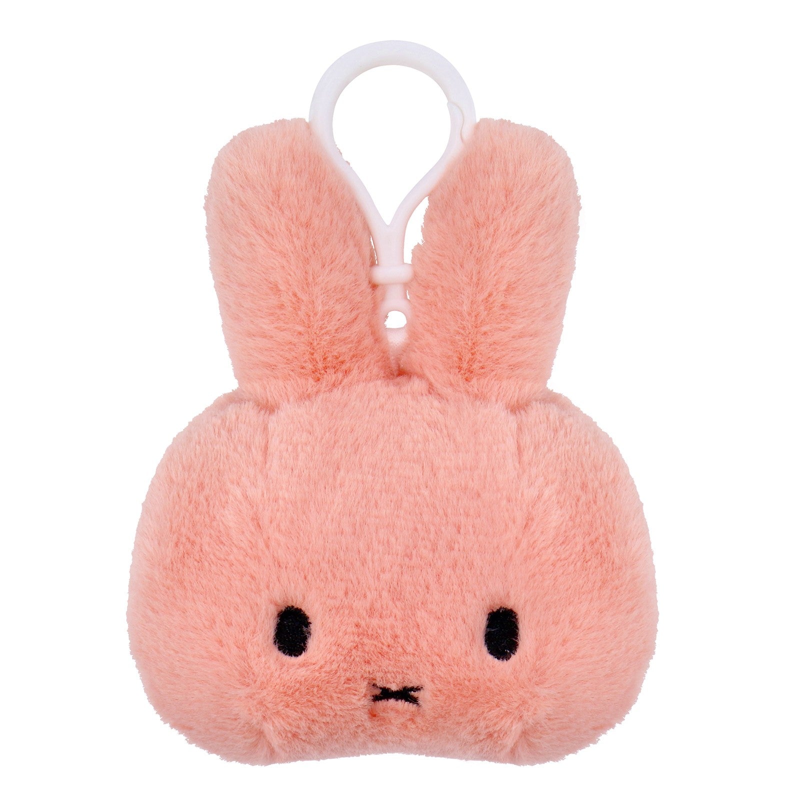 MIFFY Head Backpack Clip Fluffy Pastel Pink Default Title