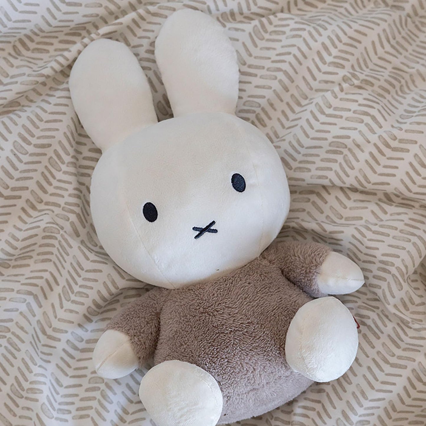 MIFFY Cuddle with Bell 35cm Fluffy Taupe Default Title