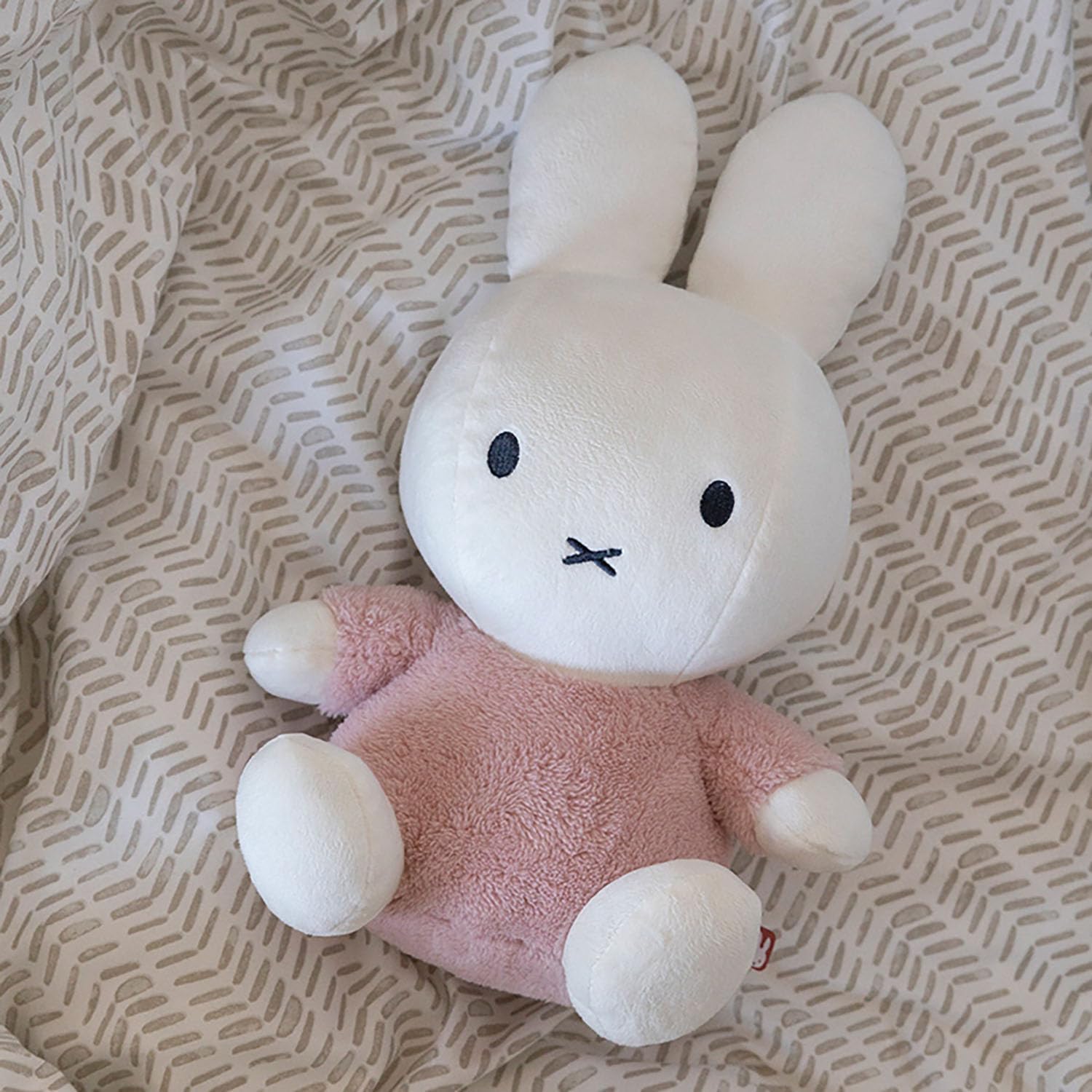 MIFFY Cuddle with Bell 35cm Fluffy Pink Default Title