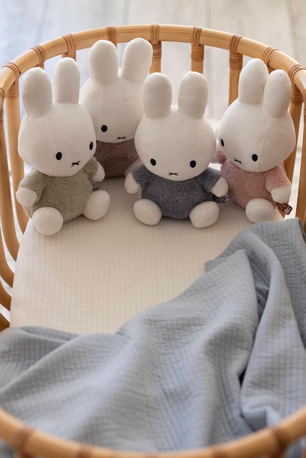 MIFFY Cuddle with Bell 25cm Fluffy Pink Default Title