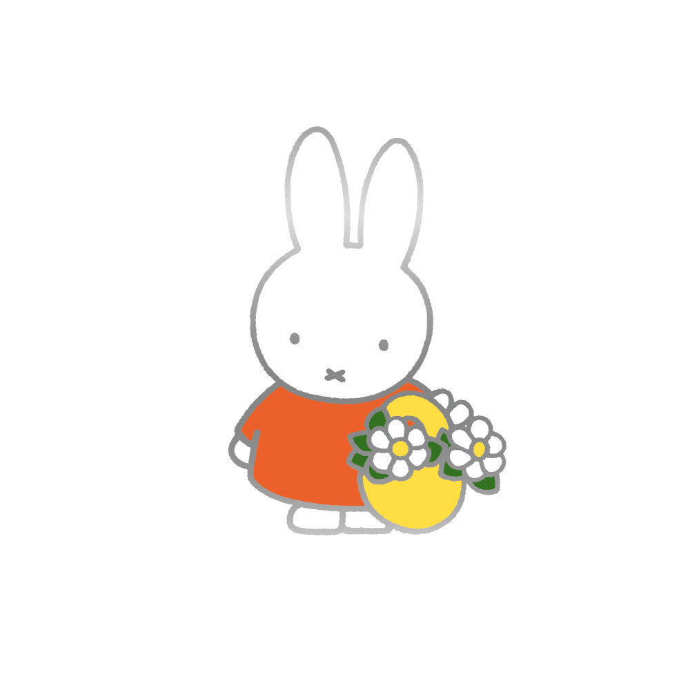 MIFFY Enamel Pin Miffy with Flowers Default Title