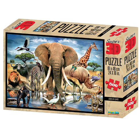 HOWARD ROBINSON Super 3D Puzzle 500pc African Oasis