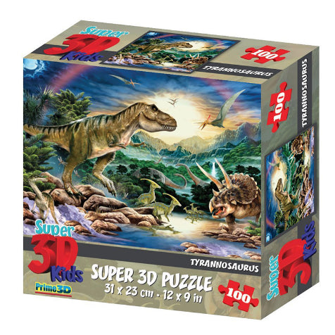 HOWARD ROBINSON Super 3D Kids Puzzle 100pc T-Rex